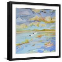 Seascape Triptych (left)-Kim McAninch-Framed Art Print