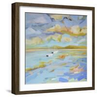 Seascape Triptych (left)-Kim McAninch-Framed Art Print