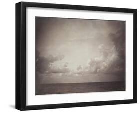 Seascape: Vue de Mer, Ciel Nuageu-Gustave Le Gray-Framed Giclee Print