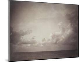 Seascape: Vue de Mer, Ciel Nuageu-Gustave Le Gray-Mounted Giclee Print