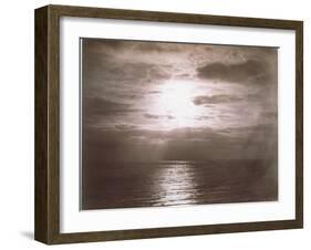 Seascape: Vue de Mer, Le Soleil-Gustave Le Gray-Framed Giclee Print