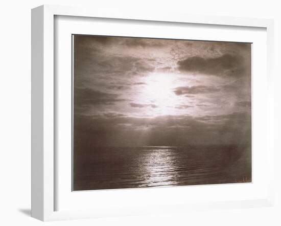 Seascape: Vue de Mer, Le Soleil-Gustave Le Gray-Framed Giclee Print