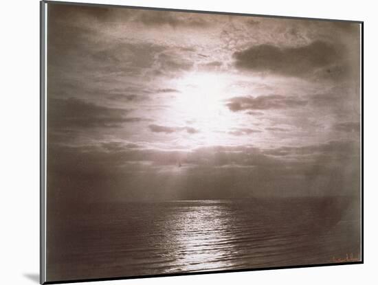 Seascape: Vue de Mer, Le Soleil-Gustave Le Gray-Mounted Giclee Print