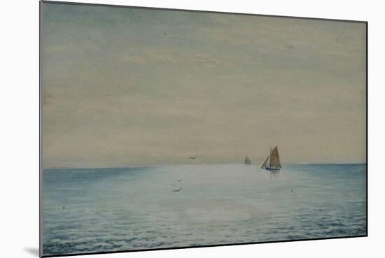 Seascape with a Ketch, Off Adelaide, South Australia-James Ashton-Mounted Giclee Print