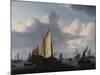 Seascape with a States Yacht and Other Shipping in a Calm, 1654-Willem Van De Velde The Younger-Mounted Giclee Print