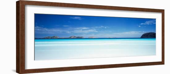 Seascape with Cliffs in the Background, Cape Le Grand National Park, Lucky Bay, Western Australia-null-Framed Photographic Print
