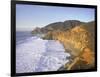 Seascape with Cliffs, San Mateo County, CA-Shmuel Thaler-Framed Photographic Print