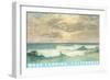 Seascape with Clouds, Moss Landing, California-null-Framed Art Print