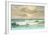 Seascape with Clouds, Moss Landing, California-null-Framed Art Print