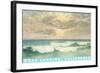 Seascape with Clouds, Moss Landing, California-null-Framed Art Print