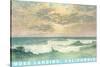 Seascape with Clouds, Moss Landing, California-null-Stretched Canvas