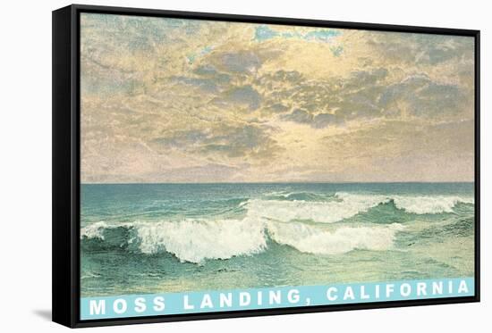 Seascape with Clouds, Moss Landing, California-null-Framed Stretched Canvas