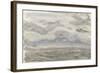 Seascape with Cloudy Sky, 1867 (Graphite, Watercolour)-John Brett-Framed Giclee Print