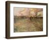 Seascape with Distant View of Venice, 1896-Charles Cottet-Framed Giclee Print