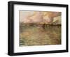 Seascape with Distant View of Venice, 1896-Charles Cottet-Framed Giclee Print