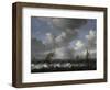 Seascape with Fishing Boats-Ludolf Bakhuizen-Framed Giclee Print