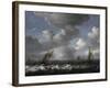 Seascape with Fishing Boats-Ludolf Bakhuizen-Framed Giclee Print