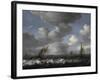 Seascape with Fishing Boats-Ludolf Bakhuizen-Framed Giclee Print