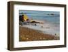 Seascape with long exposure at Browning Beach, Sechelt, British Columbia, Canada-Kristin Piljay-Framed Photographic Print