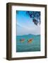 Seascape with Longtail Boats in Phuket-David Ionut-Framed Photographic Print