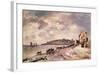 Seascape with ponies on the beach-Johan-Barthold Jongkind-Framed Giclee Print