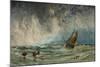 Seascape with Ship-Charles George-Mounted Giclee Print