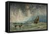 Seascape with Ship-Charles George-Framed Stretched Canvas
