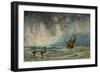 Seascape with Ship-Charles George-Framed Giclee Print