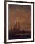 Seascape with Ships, C. 1690 - 1710-null-Framed Art Print