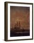 Seascape with Ships, C. 1690 - 1710-null-Framed Art Print