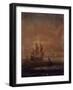 Seascape with Ships, C. 1690 - 1710-null-Framed Art Print