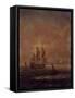 Seascape with Ships, C. 1690 - 1710-null-Framed Stretched Canvas