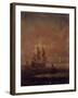 Seascape with Ships, C. 1690 - 1710-null-Framed Art Print