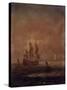 Seascape with Ships, C. 1690 - 1710-null-Stretched Canvas