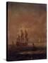 Seascape with Ships, C. 1690 - 1710-null-Stretched Canvas