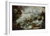 Seascape with Shipwreck, C.1700-07-Antonio Marini-Framed Giclee Print