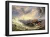 Seascape with Wreckage-John Wilson Carmichael-Framed Giclee Print