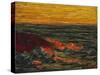 Seascape Yellow Sky Brittany-Roderic O'Conor-Stretched Canvas