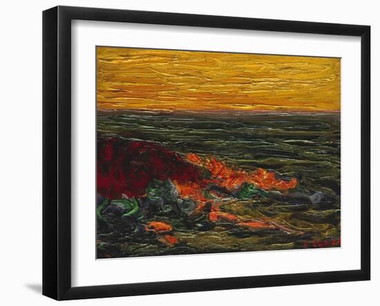 Seascape Yellow Sky Brittany-Roderic O'Conor-Framed Giclee Print