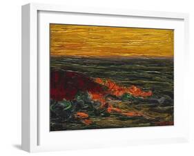 Seascape Yellow Sky Brittany-Roderic O'Conor-Framed Giclee Print