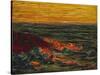 Seascape Yellow Sky Brittany-Roderic O'Conor-Stretched Canvas