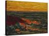 Seascape Yellow Sky Brittany-Roderic O'Conor-Stretched Canvas