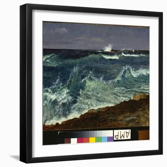 Seascape-Albert Bierstadt-Framed Giclee Print