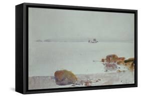 Seascape-Childe Hassam-Framed Stretched Canvas