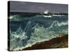 Seascape-Albert Bierstadt-Stretched Canvas