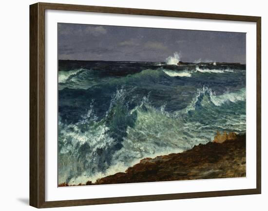 Seascape-Albert Bierstadt-Framed Giclee Print