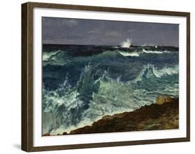 Seascape-Albert Bierstadt-Framed Giclee Print