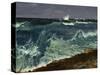 Seascape-Albert Bierstadt-Stretched Canvas