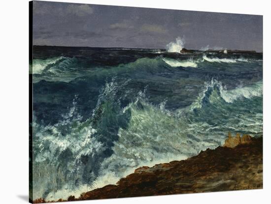 Seascape-Albert Bierstadt-Stretched Canvas