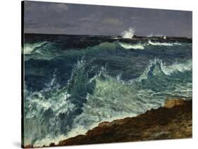 Seascape-Albert Bierstadt-Stretched Canvas